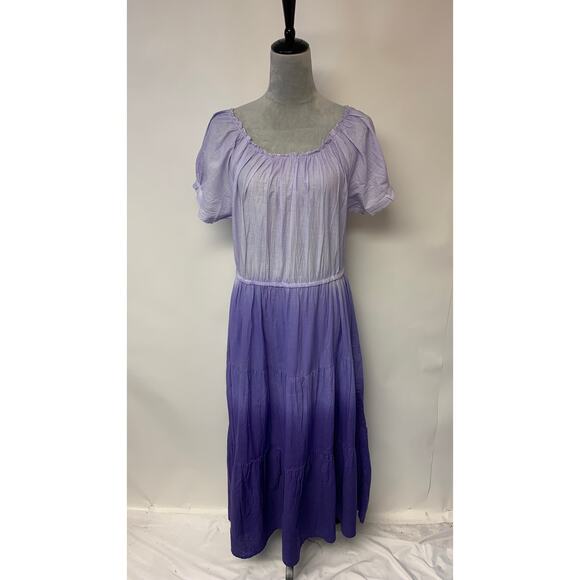 American Sweetheart Dresses & Skirts - American Sweetheart Dress SZ L Purple Ombre Maxi Cottagecore Bohemian Fairy